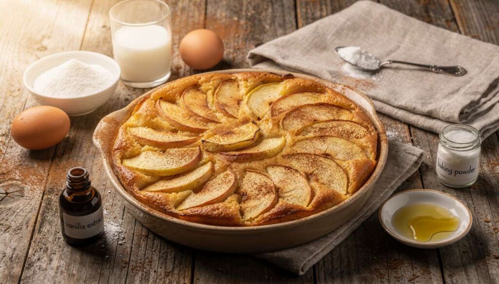 Clafoutis léger aux pommes : recette simple et savoureuse