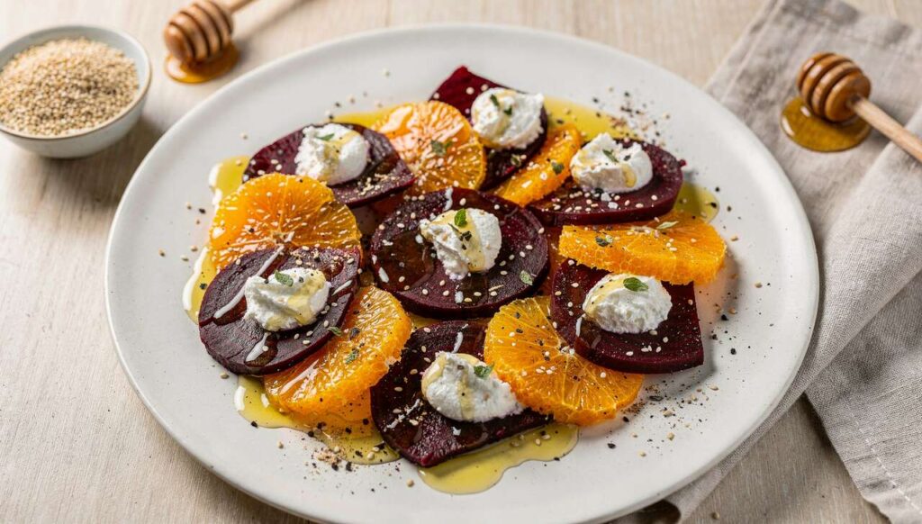 Salade de Betterave à l'Orange : sauce Fromage Frais