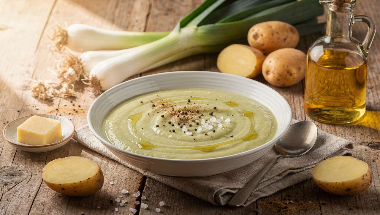 Soupe légère poireaux-pommes de terre : recette savoureuse et facile