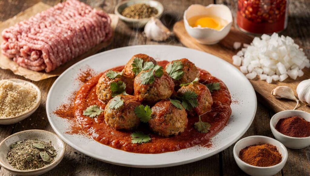 Albondigas légères : boulettes de viande mexicaines à la sauce tomate