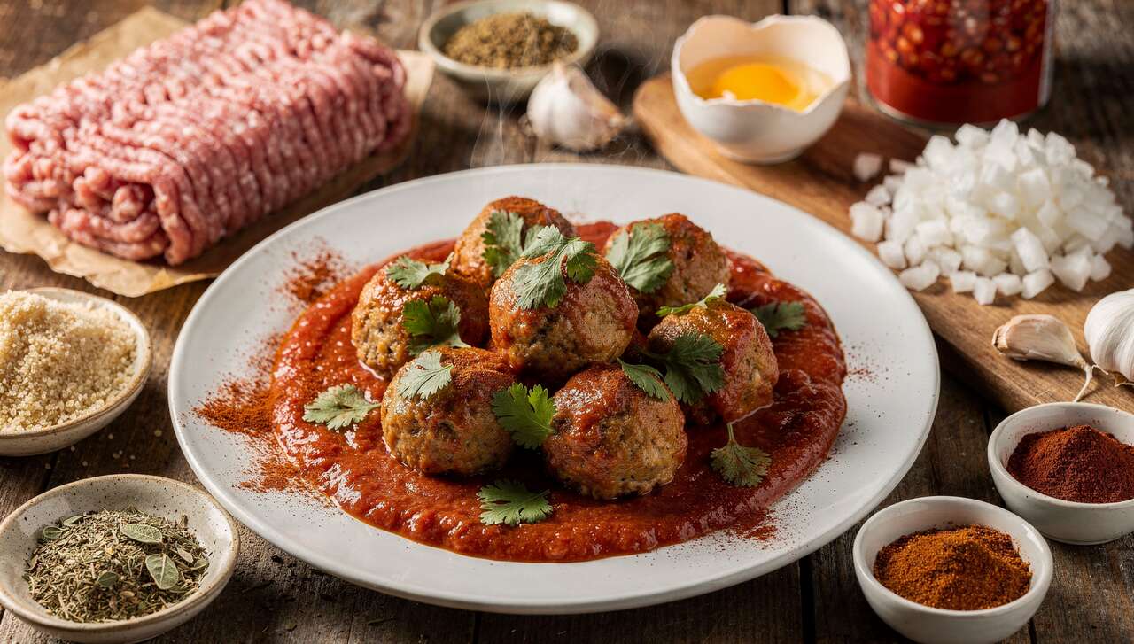 Albondigas légères : boulettes de viande mexicaines à la sauce tomate