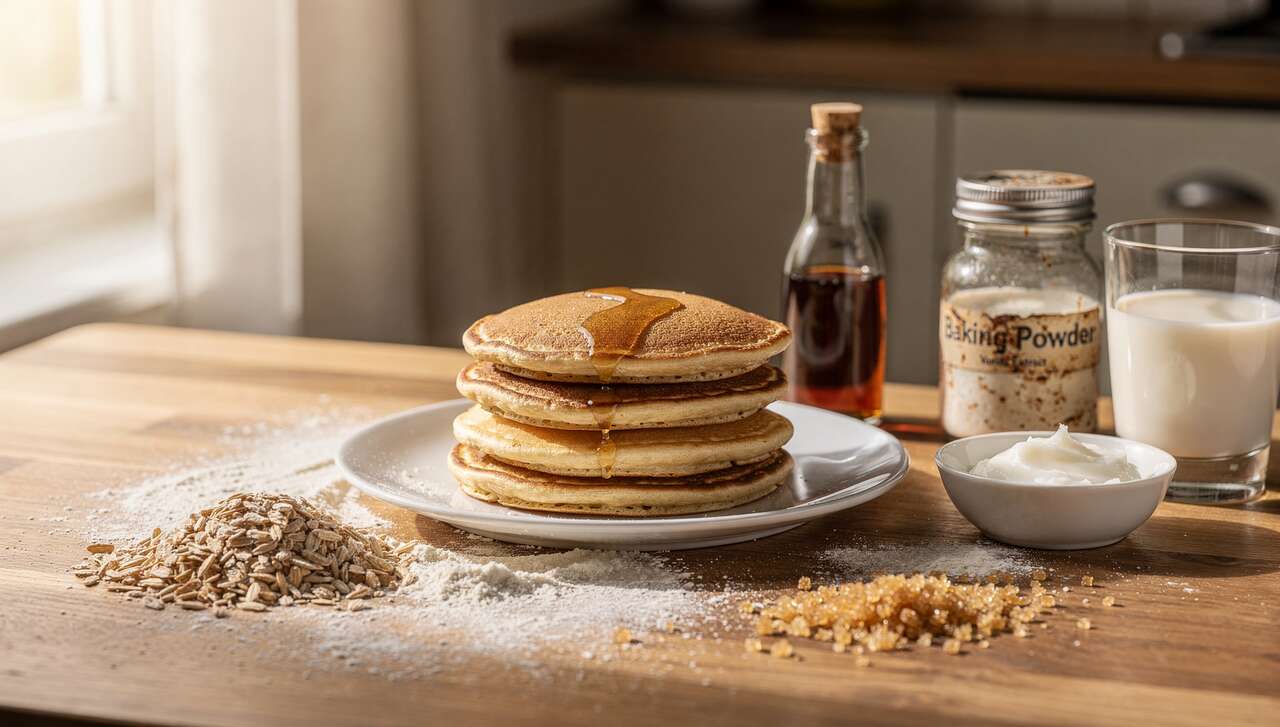 Pancakes légers au son de blé