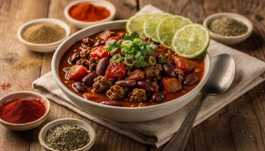 Chili con carne rapide et léger : recette facile à réchauffer