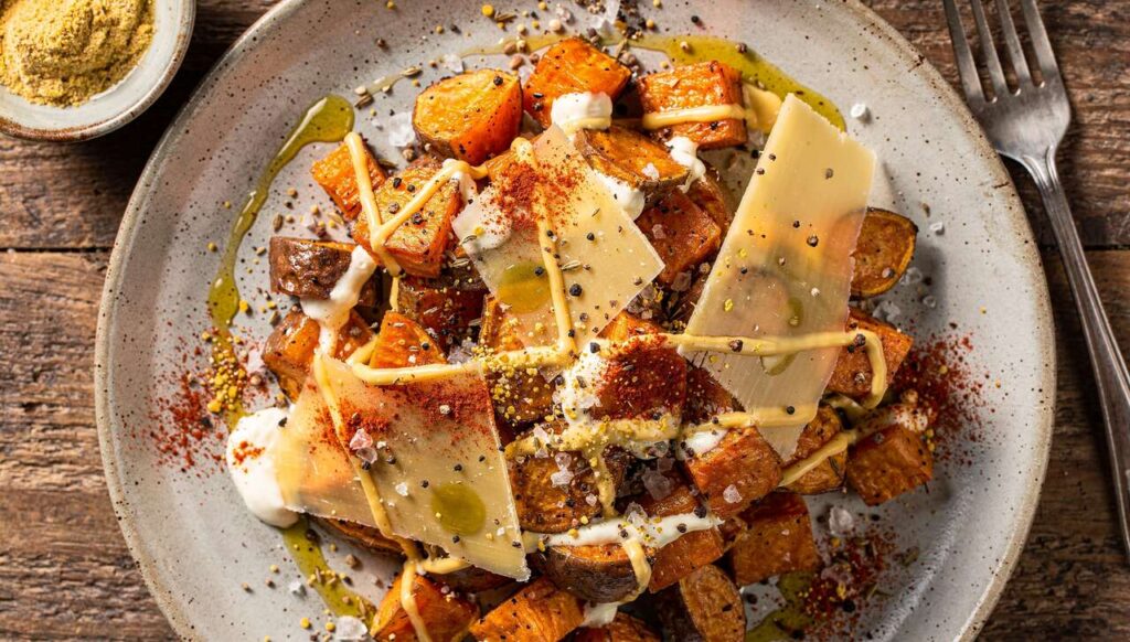 Salade de patates douces : recette de sauce au fromage