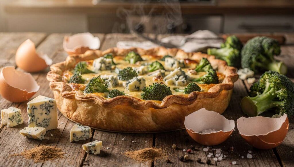 Quiche brocolis et bleu : la recette crémeuse à essayer