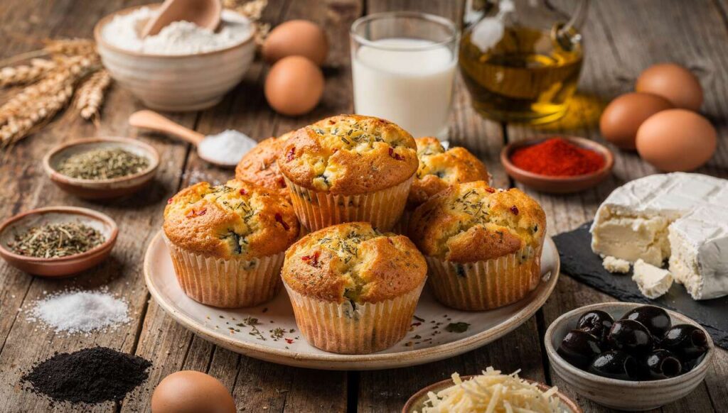 Muffins salés au fromage de chèvre frais : la recette savoureuse