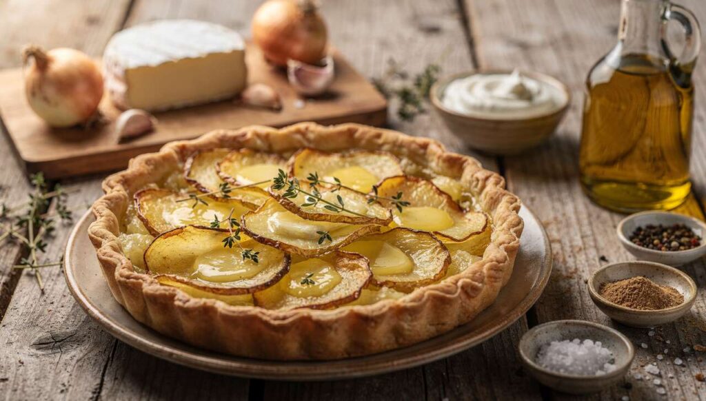 Tarte au Brie et Pommes de Terre : découvrez la recette savoureuse