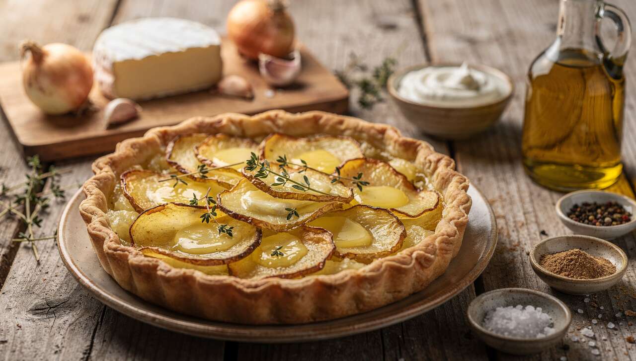 Tarte au Brie et Pommes de Terre : découvrez la recette savoureuse