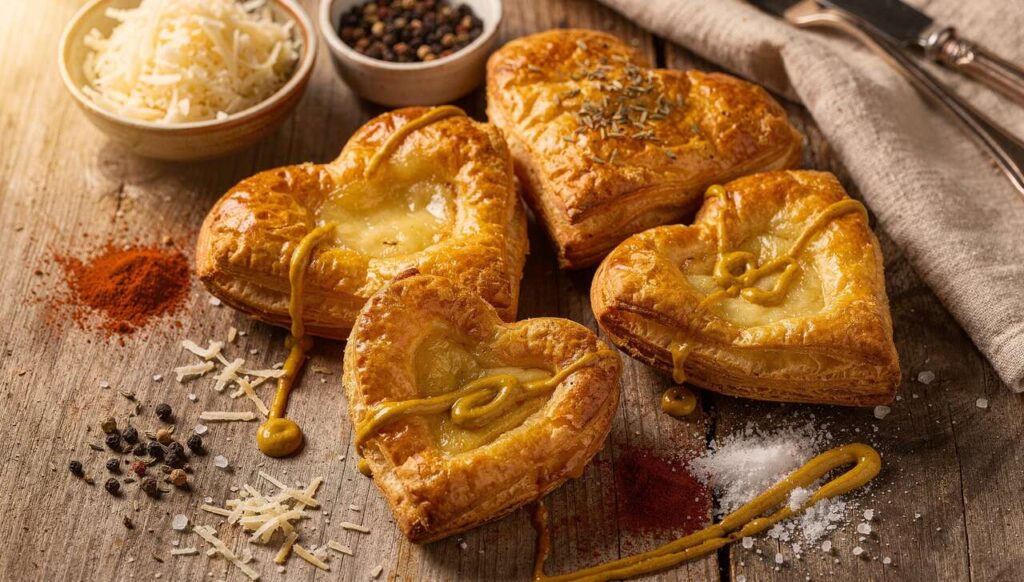 Cœurs feuilletés au fromage : la recette facile et gourmande