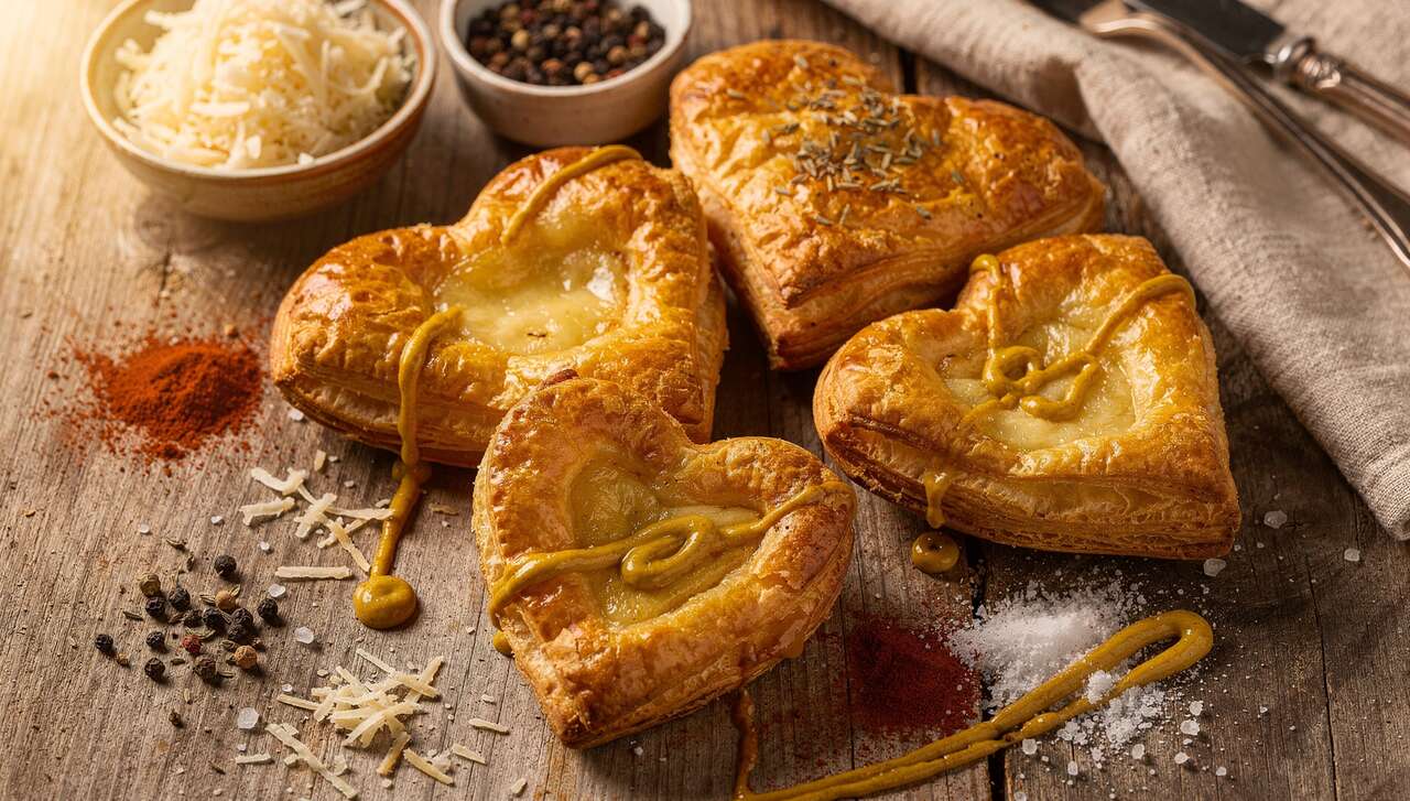 Cœurs feuilletés au fromage : la recette facile et gourmande