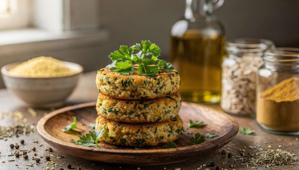 Croquettes de millet légères aux herbes : recette facile