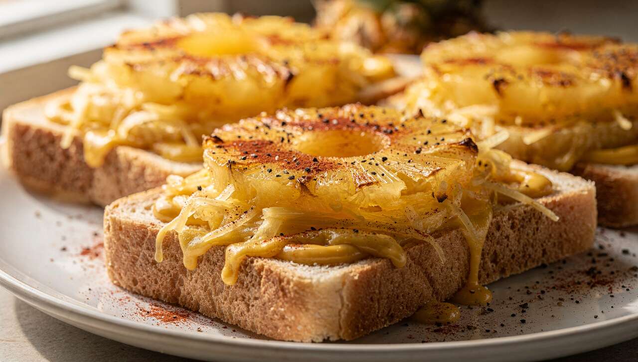 Recette de toasts à l&rsquo;ananas et cheddar