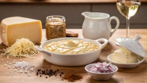 Sauce au gouda et moutarde à l&rsquo;ancienne : recette savoureuse
