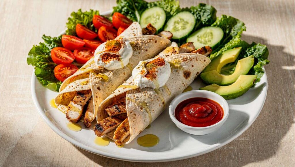 Wraps poulet : recette légère et savoureuse pour un déjeuner équilibré