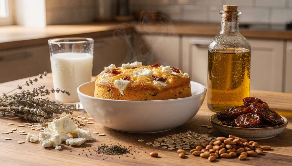 Recette de bowl cake au fromage de chèvre