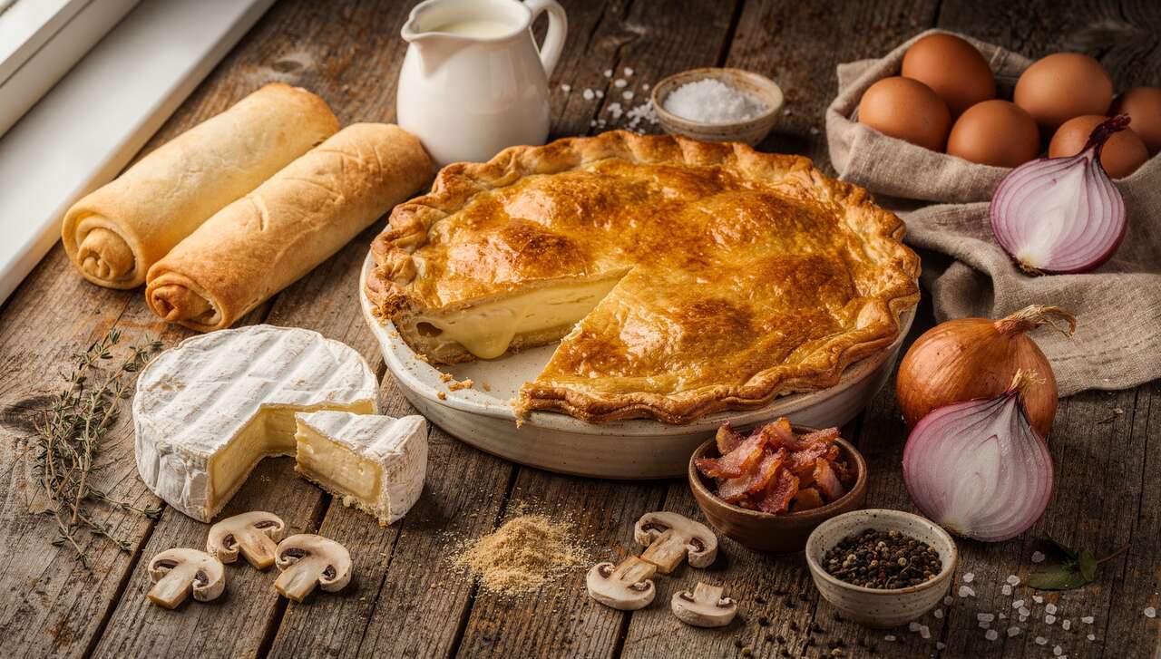 Tourte campagnarde au camembert : recette savoureuse