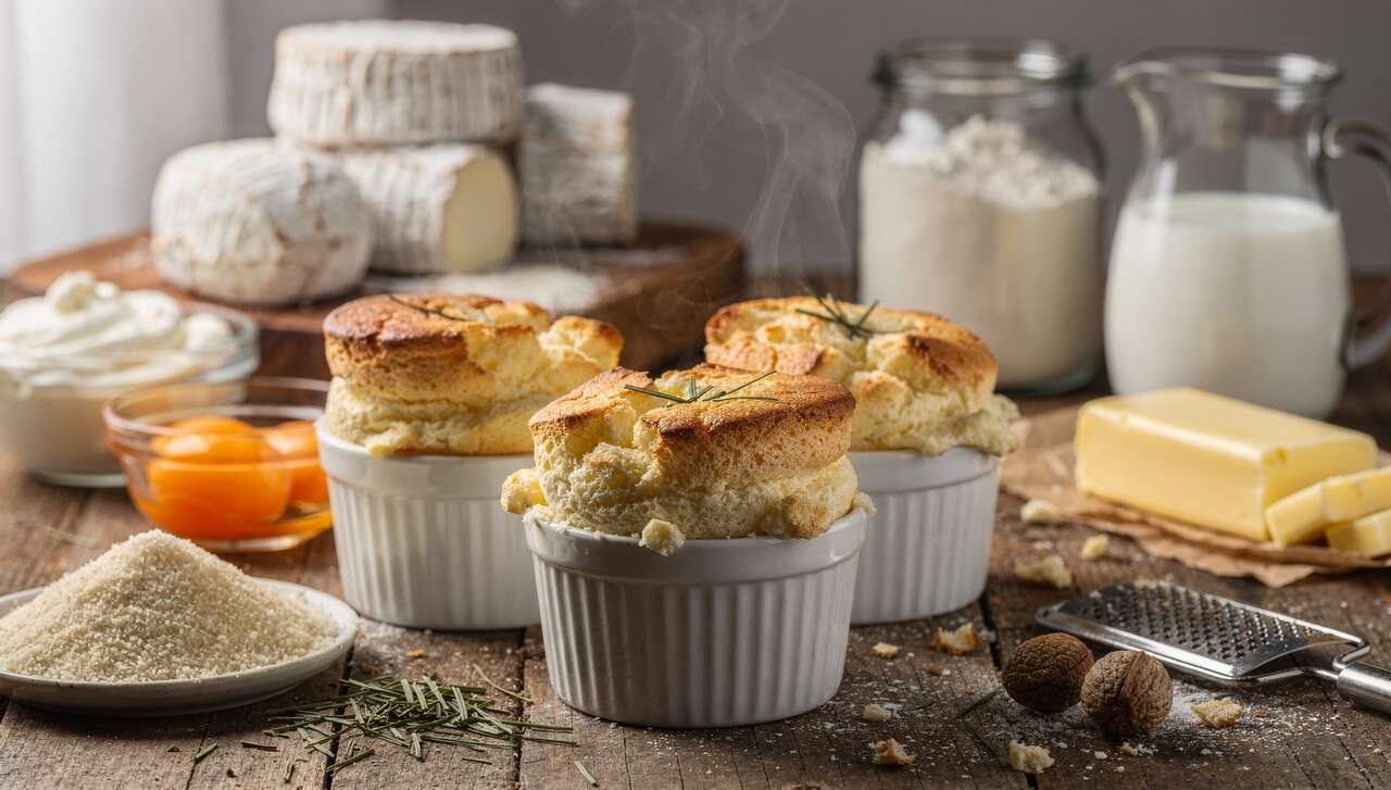 Soufflés Légers au Chèvre et Fromage Blanc : recette Facile
