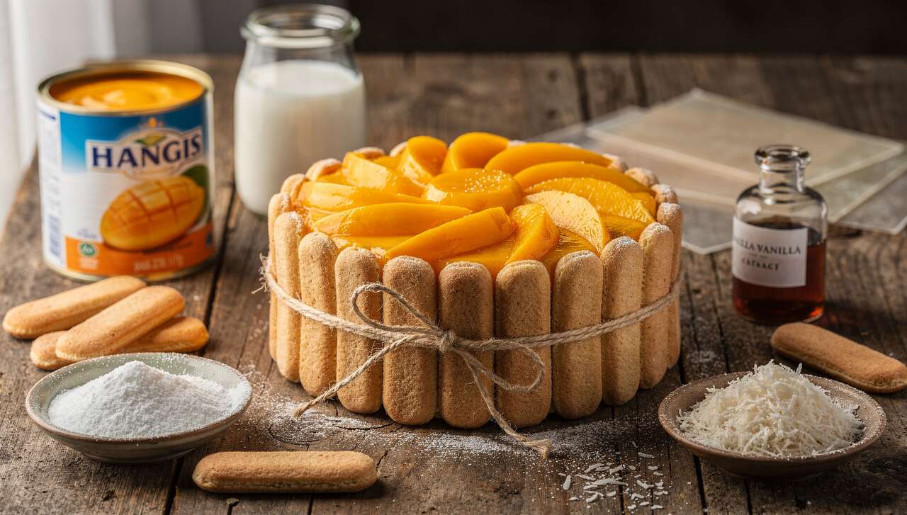 Charlotte légère à la mangue : délicieuse recette facile