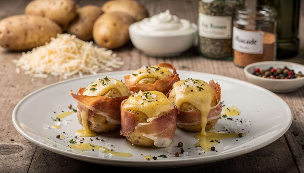 Pomme de terre farcie au jambon de Parme : une recette savoureuse