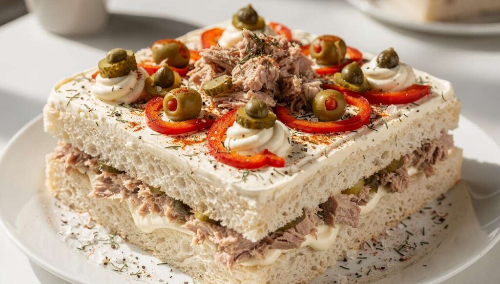 Recette de Sandwich Cake Thon Crudités : un Délice à Partager !