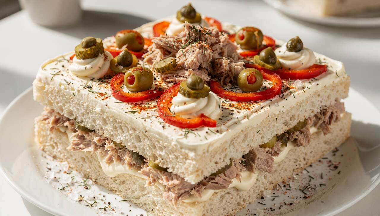 Recette de Sandwich Cake Thon Crudités : un Délice à Partager !