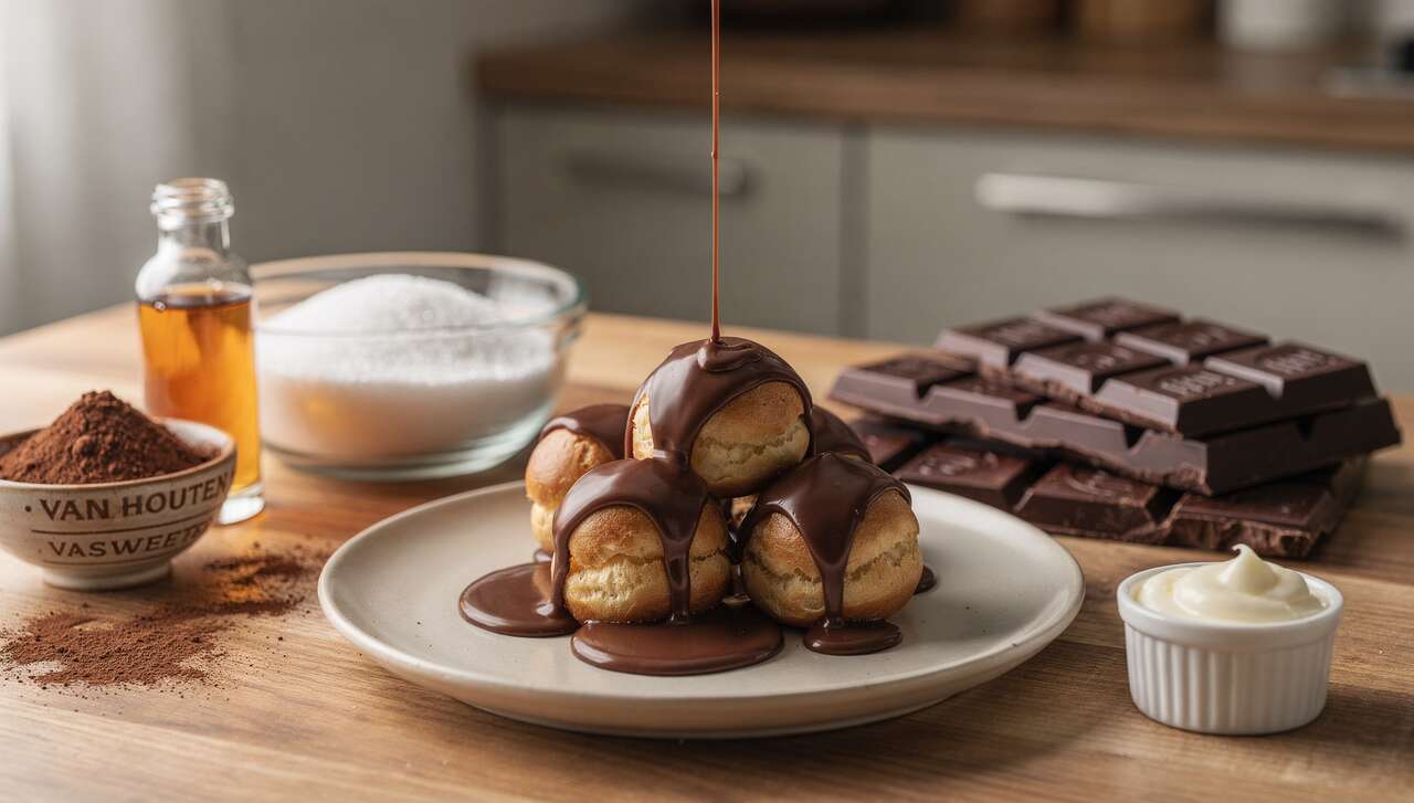 Sauce au Chocolat Légère pour Profiteroles