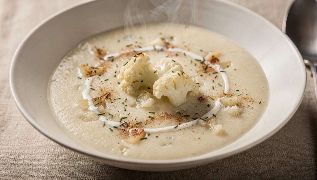 Velouté de chou-fleur léger : la recette facile et diététique