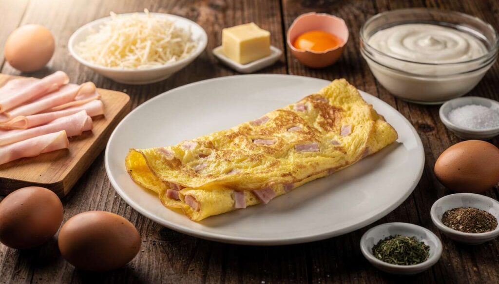 Recette d'Omelette au Fromage et Jambon : comment la Préparer ?