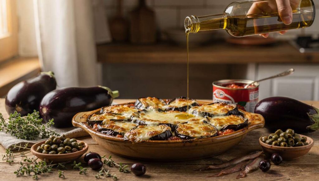 Gratin d'aubergines à la sicilienne : recette savoureuse