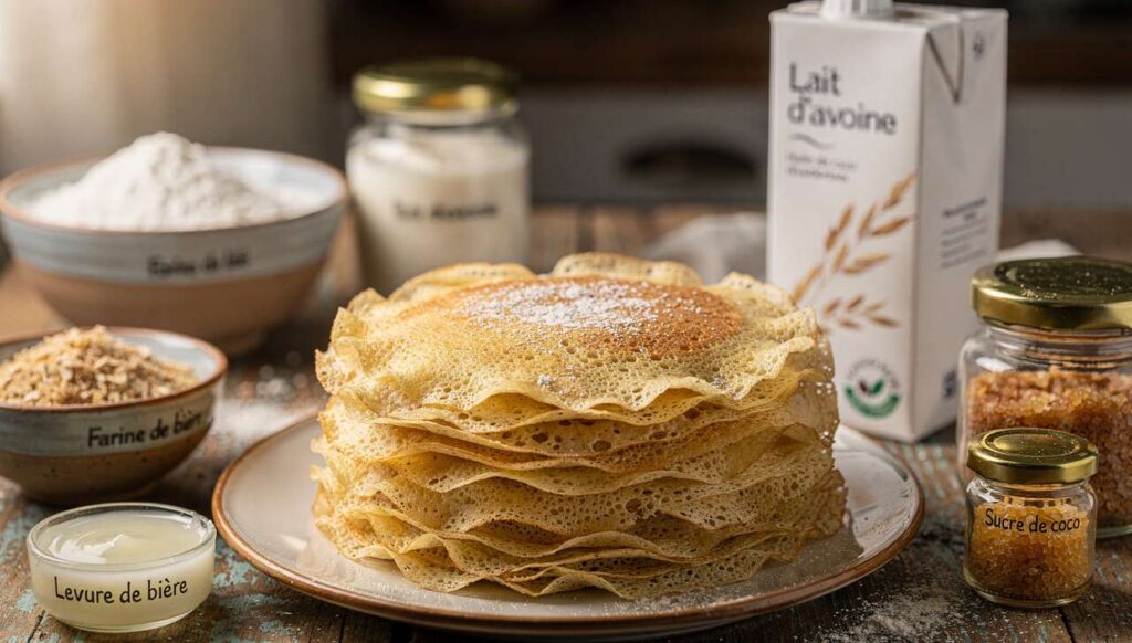 Crêpes légères à la semoule et levure de bière : recette facile et savoureuse