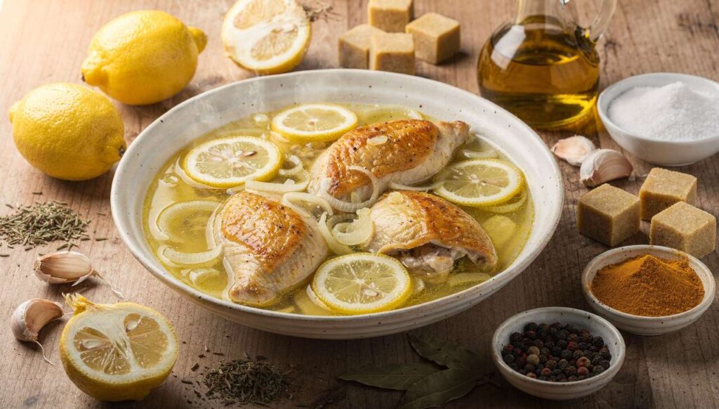 Mijoté léger de poulet au citron : recette saine et délicieuse