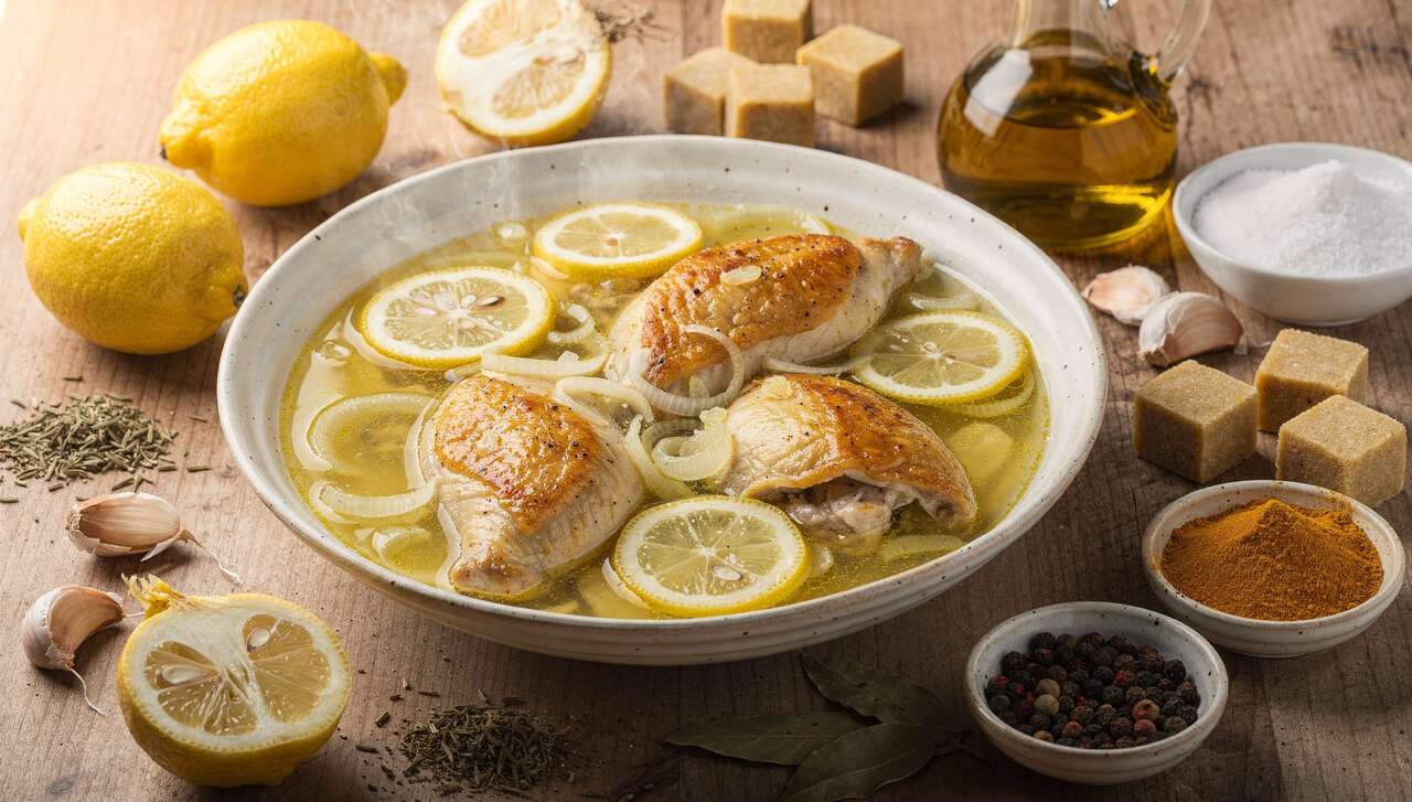 Mijoté léger de poulet au citron : recette saine et délicieuse