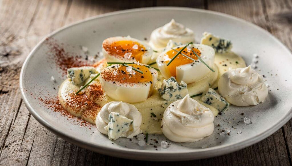 Oeufs mayonnaise au fromage bleu : recette gourmande