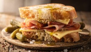 Sandwichs campagnards : recette au fromage et jambon de pays