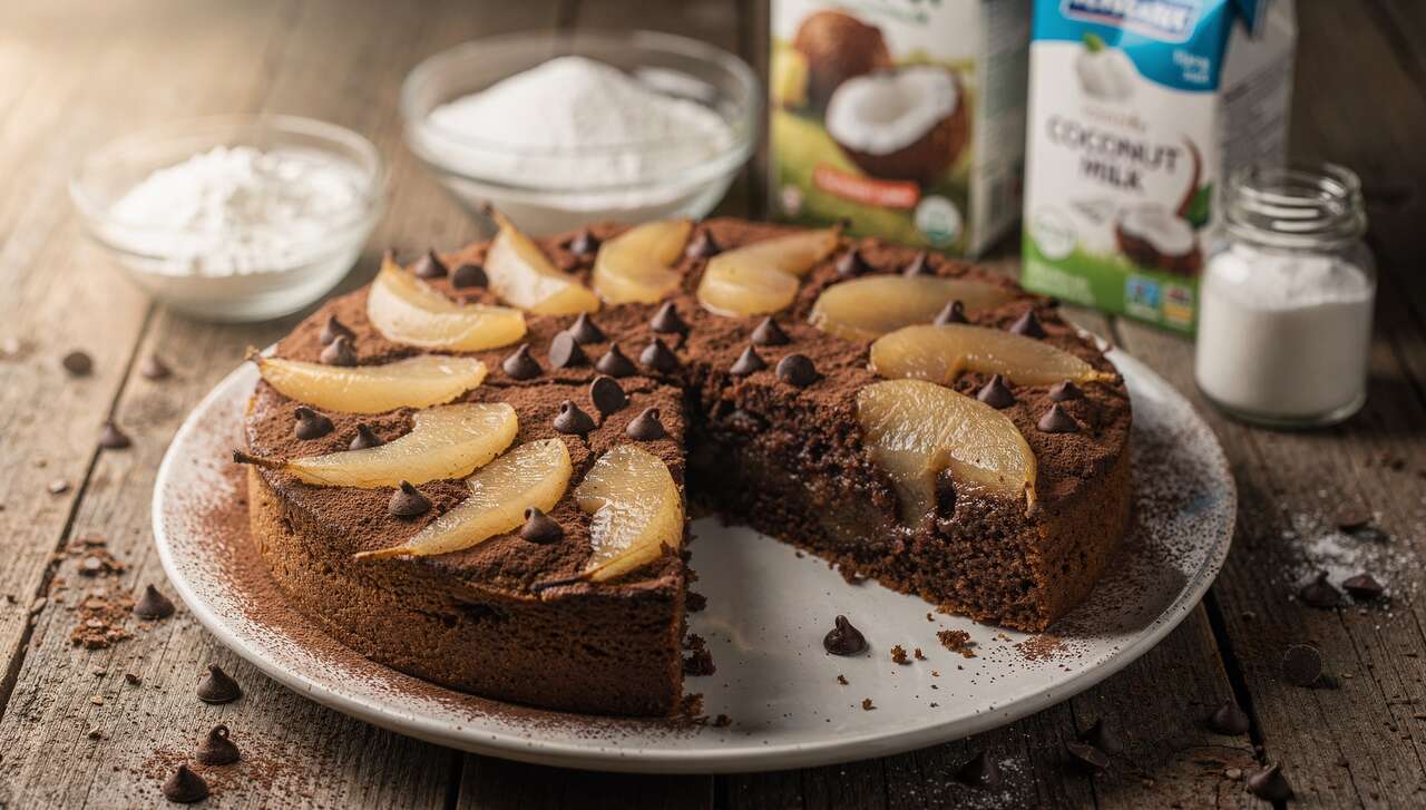 Cake léger poire chocolat : la recette gourmande