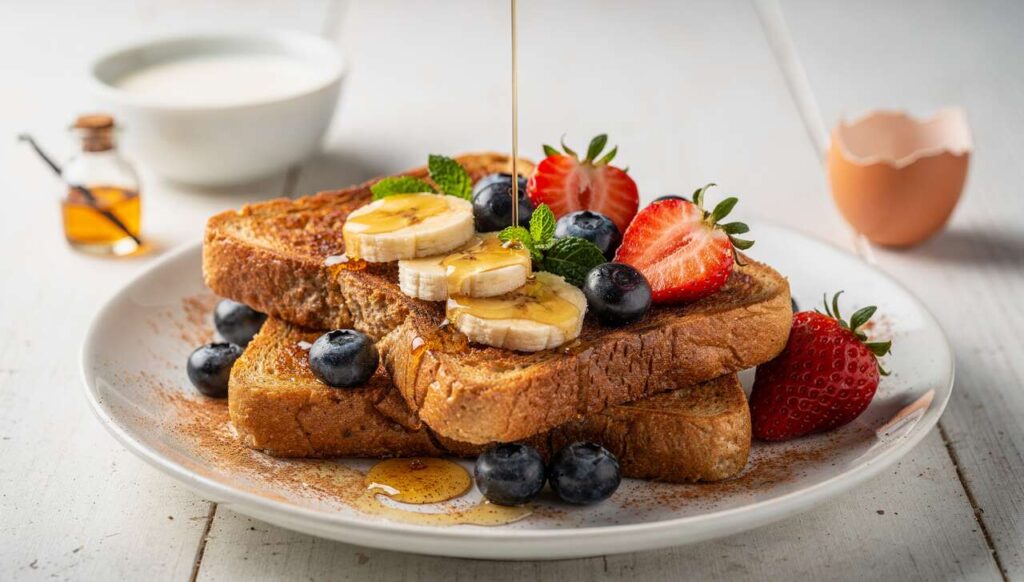 Pain perdu léger aux fruits : petit déjeuner detox