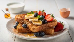 Pain perdu léger aux fruits : petit déjeuner detox