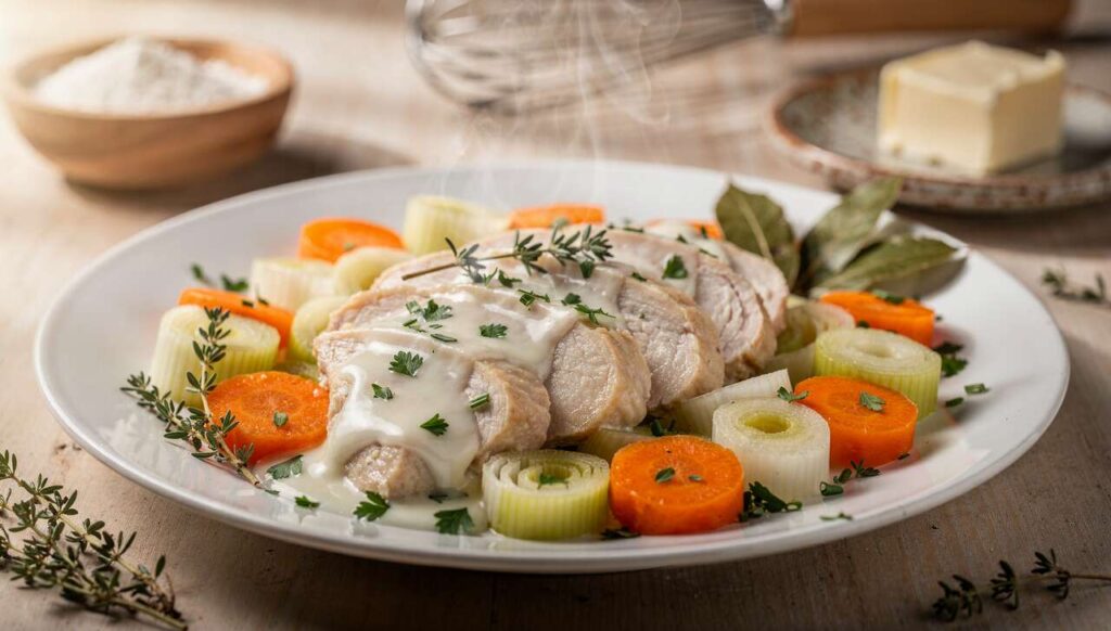 Blanquette de volaille au fromage frais : recette savoureuse