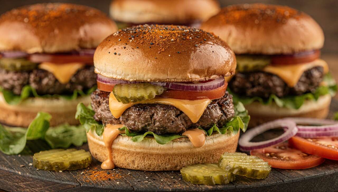 Mini burgers au steak haché et fromage : recette savoureuse