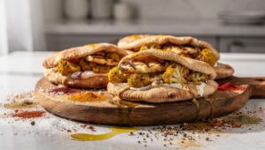 Recette de Pita Orientale au Chou-Fleur et Fromage