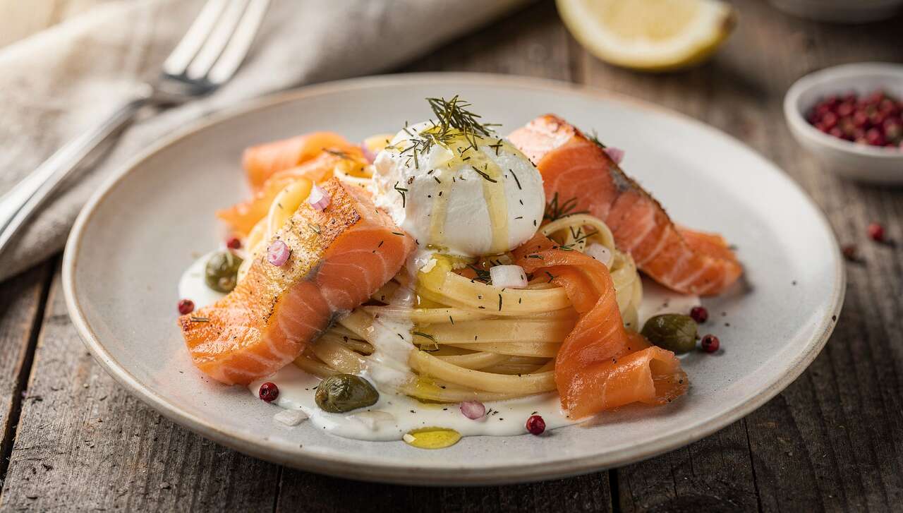 Fettucines aux deux saumons et fromage frais : la recette gourmande