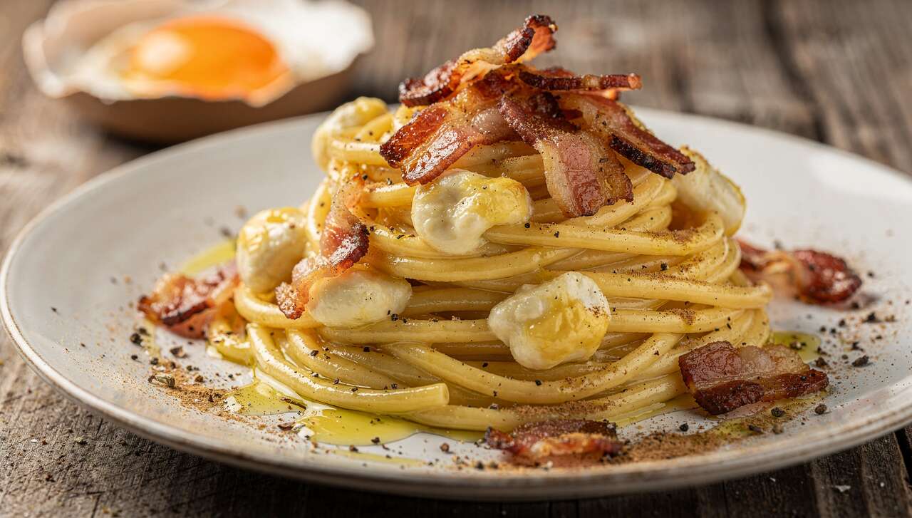 Pâtes carbonara : recette originale au camembert