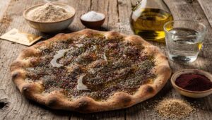 Pizza libanaise légère au zahtar : recette savoureuse et facile