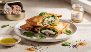 Bricks aux épinards, thon et fromage frais : recette gourmande