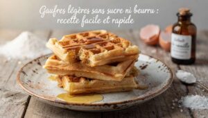 Gaufres légères sans sucre ni beurre : recette facile et rapide