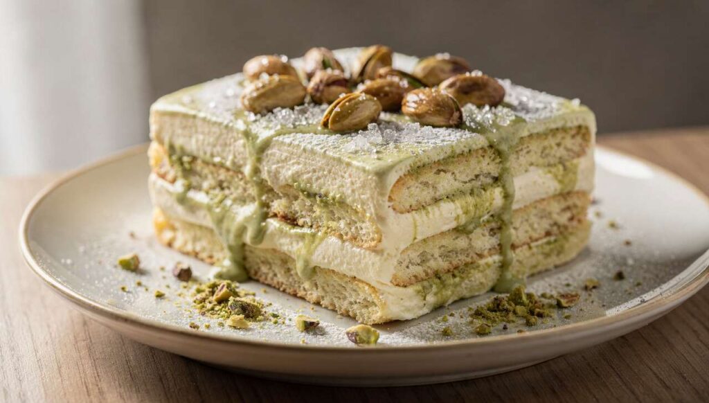 Tiramisu à la pistache léger : la recette facile