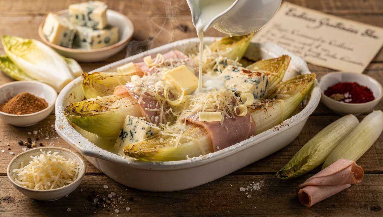Endives Gratinées au Bleu : recette Savoureuse et Facile