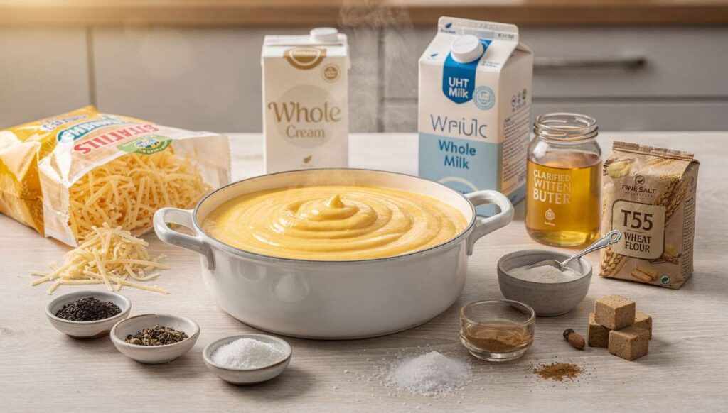 Sauce Fondante à l'Emmental et au Poivre : recette Gourmande