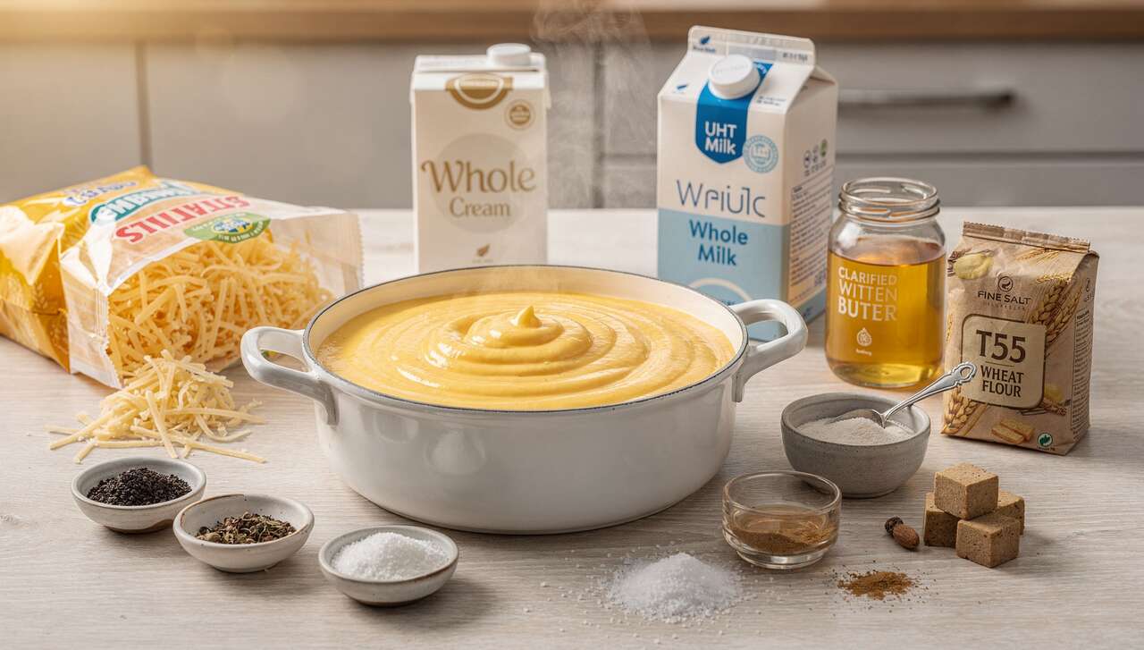 Sauce Fondante à l'Emmental et au Poivre : recette Gourmande