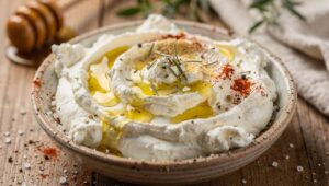 Recette: dip au fromage de chèvre, miel et estragon
